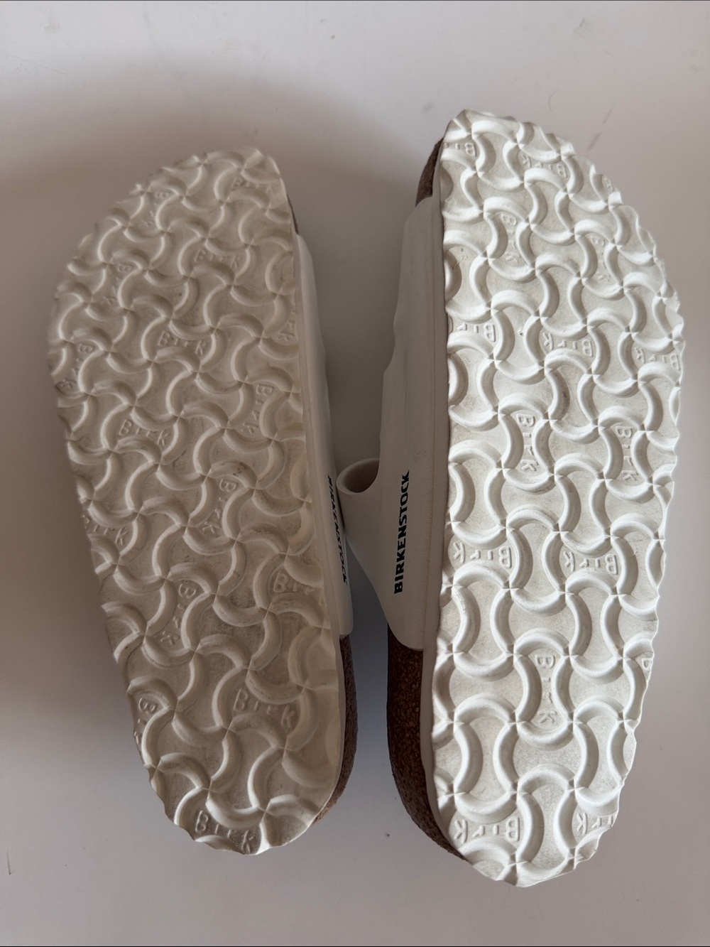 Birkenstock Florida Birko-Flor White Three Straps Slide Sandals size 7 L - Picture 8 of 8